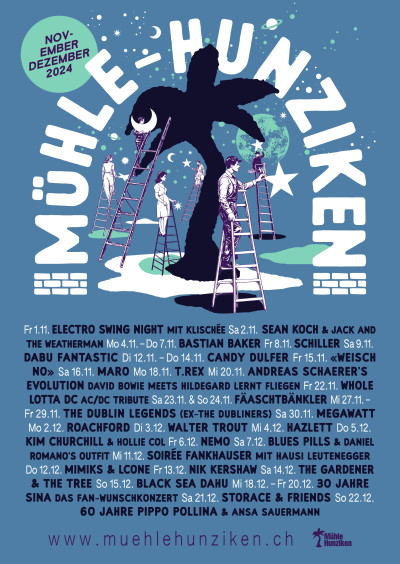 Poster &middot; Blues Pills / Support: Daniel Romano's Outfit &middot; Mühle Hunziken