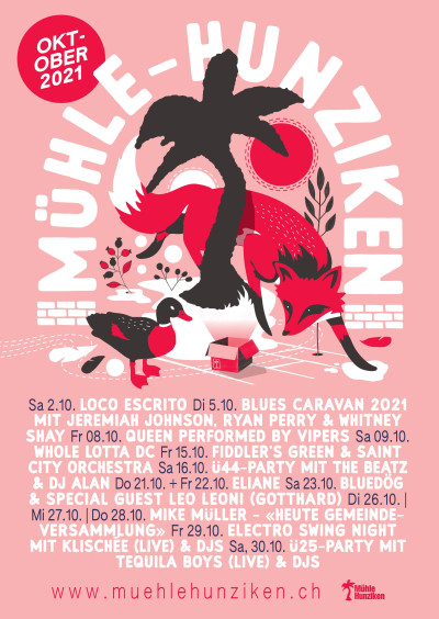 Poster &middot; Ü25-Party mit Tequila Boys &middot; Mühle Hunziken